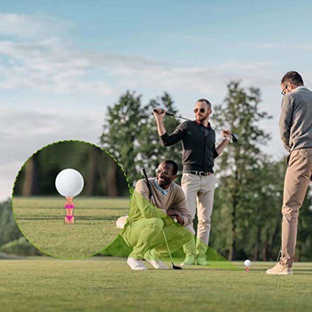 5 Pc Funny Bikini Lady Golf Tees 78mm Plastic Novelty Golf Tees for Men and Women Fun Golf Accessories