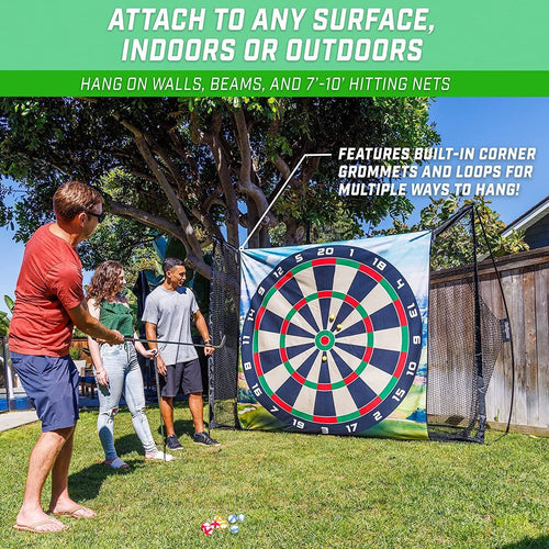 Golf Darts Chipping Game Target Mat Large Sticky Golf Ball Dartboard Practice Game for Backyard Indoor Outdoor Training