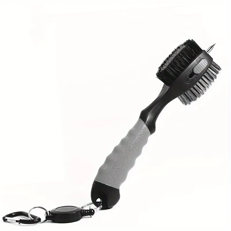 Golf Club Cleaning Brush Groove Cleaner, Retractable Large Head Brush Golf Accessories BH005