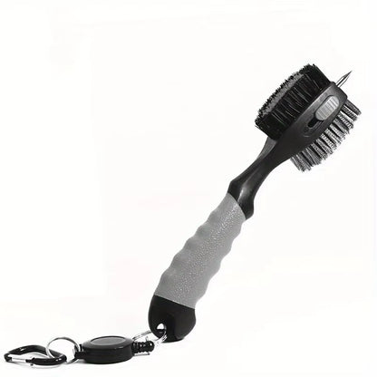 Golf Club Cleaning Brush Groove Cleaner, Retractable Large Head Brush Golf Accessories BH005