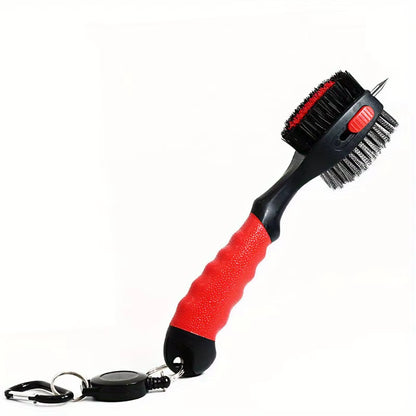 Golf Club Cleaning Brush Groove Cleaner, Retractable Large Head Brush Golf Accessories BH005