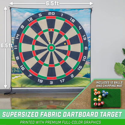 Golf Darts Chipping Game Target Mat Large Sticky Golf Ball Dartboard Practice Game for Backyard Indoor Outdoor Training