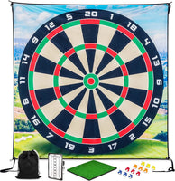 Golf Darts Chipping Game Target Mat Large Sticky Golf Ball Dartboard Practice Game for Backyard Indoor Outdoor Training