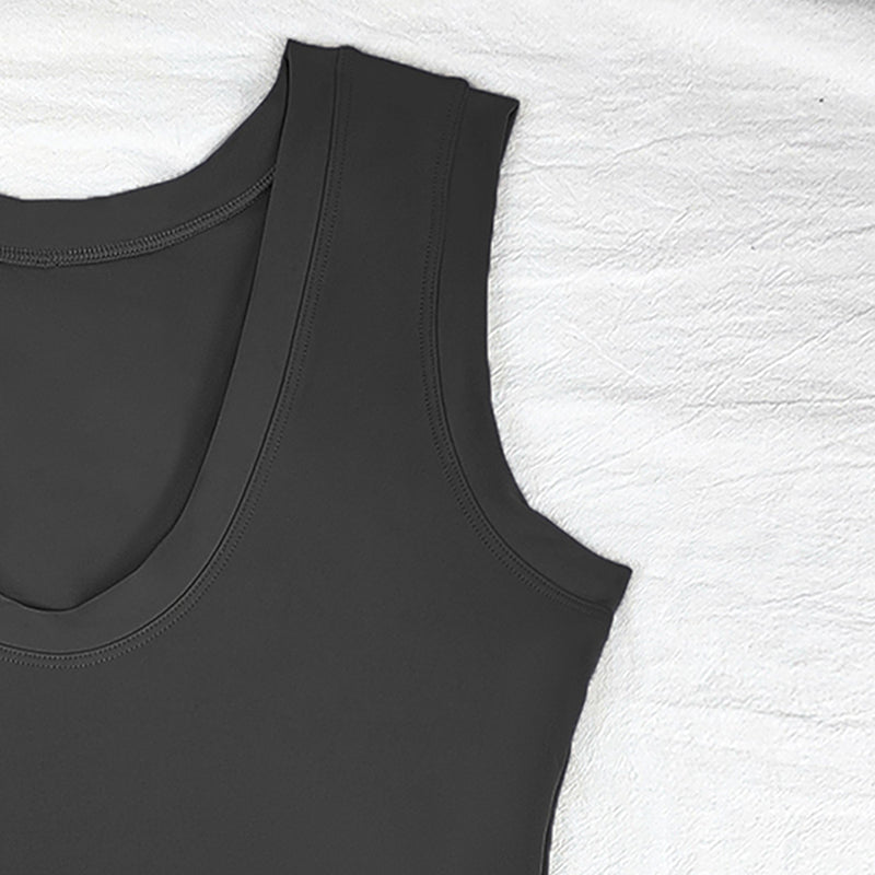 Women’s High Neck Athletic Dress with Built-In Shorts – Sleeveless Tennis & Golf Dress