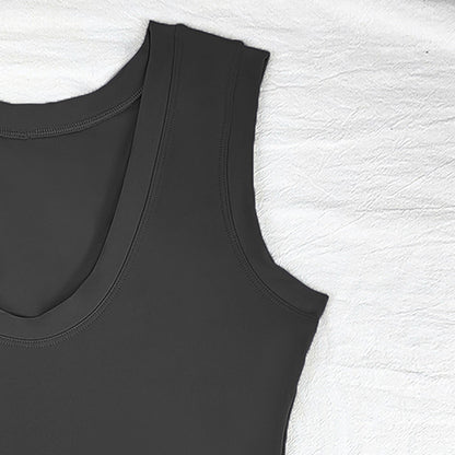 Women’s High Neck Athletic Dress with Built-In Shorts – Sleeveless Tennis & Golf Dress