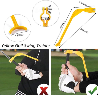 Adjustable arm band golf trainer wrist hinge mechanism detail
