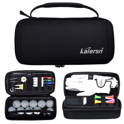 Golf Ball & Glove Storage Case with Hook – Waterproof Golf Accessory Organizer