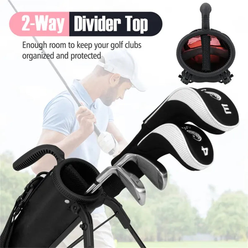 Portable Golf Carry Bag with Shoulder Strap & Bottle Holder