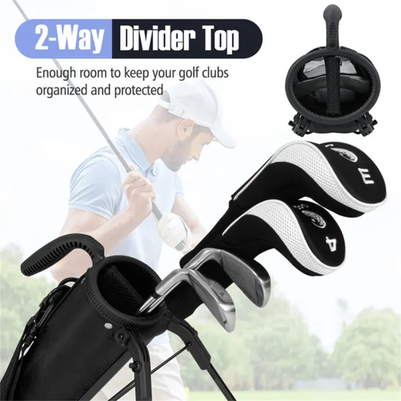 Portable Golf Carry Bag with Shoulder Strap & Bottle Holder