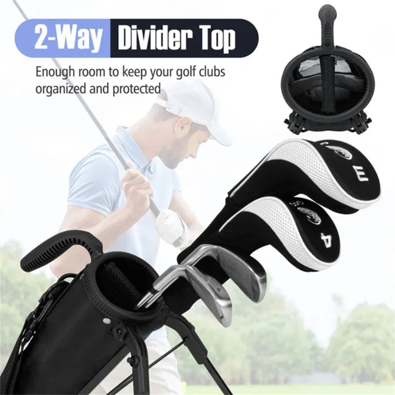 Portable Golf Carry Bag with Shoulder Strap & Bottle Holder