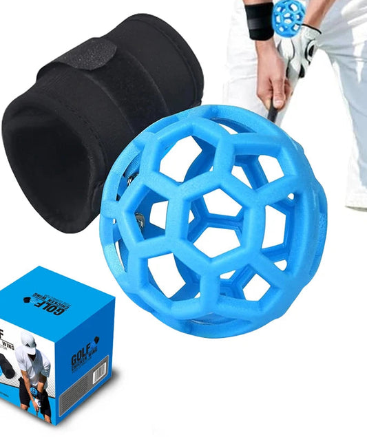 Hex-Orb golf swing posture trainer for proper alignment
