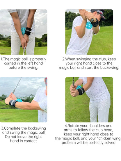 Hex-Orb golf training aid for consistent swing mechanics
