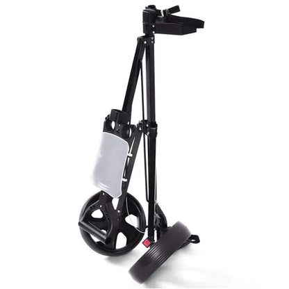 Lightweight Foldable Golf Push Cart with Steel Frame and Ball Bearing Wheels