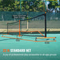 22ft portable pickleball net with sturdy frame construction