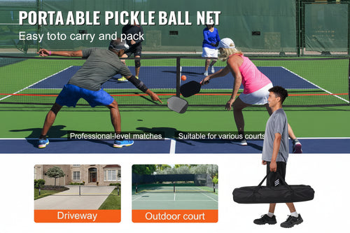 22ft pickleball net system setup instructions and components
