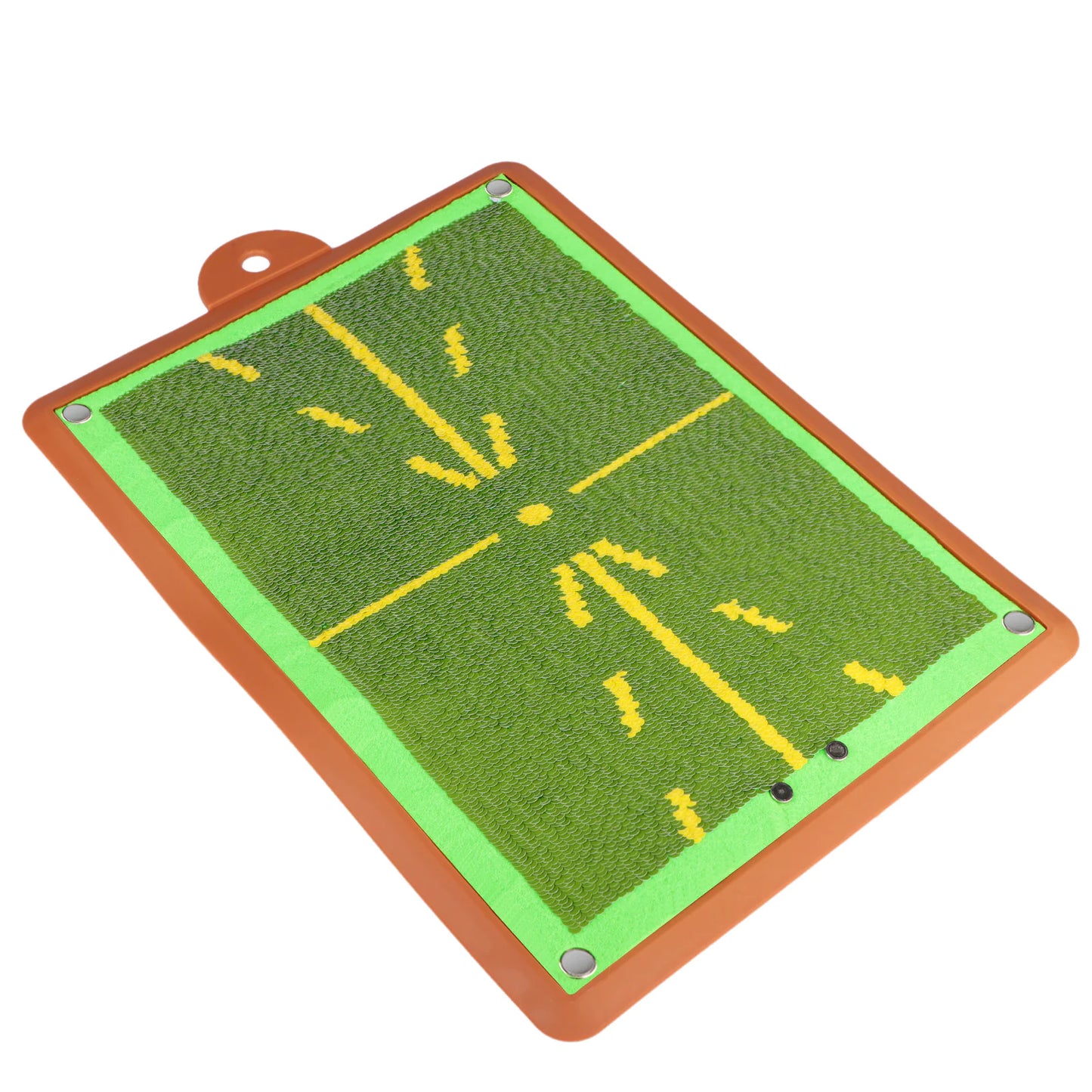 Golf swing strike detection mat for improving swing accuracy
