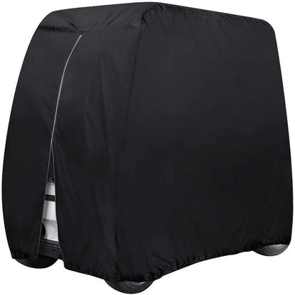 Waterproof 4 Passenger Golf Cart Cover with Zipper & Elastic Hem