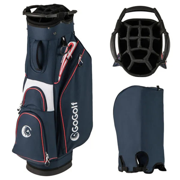 14-Way Golf Cart Bag with Cooler Pocket & Waterproof Zippers