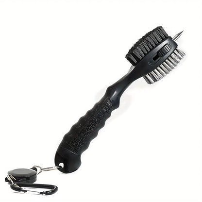 Golf Club Cleaning Brush Groove Cleaner, Retractable Large Head Brush Golf Accessories BH005