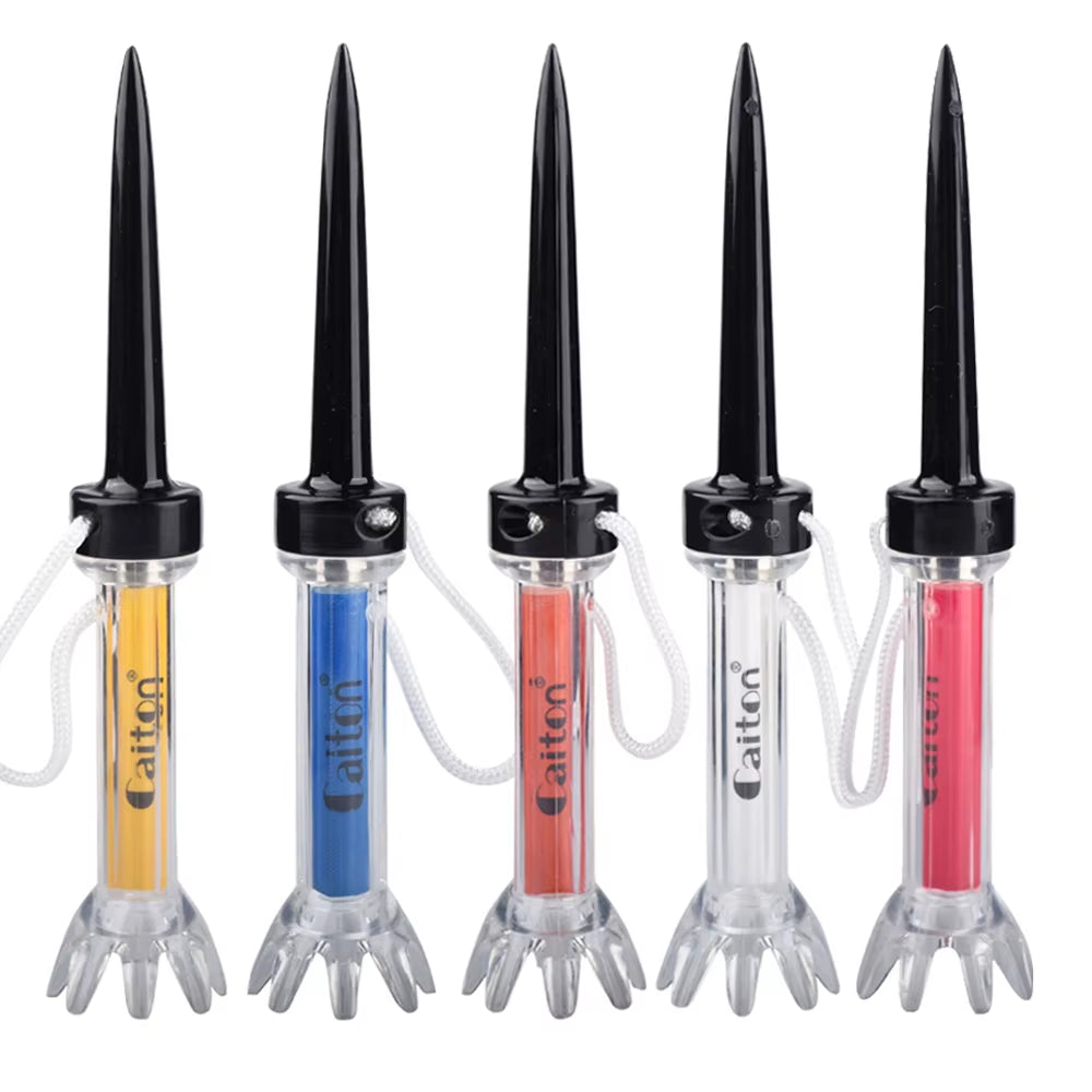 Infini-Tee 5Pcs Magnetic Plastic Golf Tee Set - 360Degree Bounce