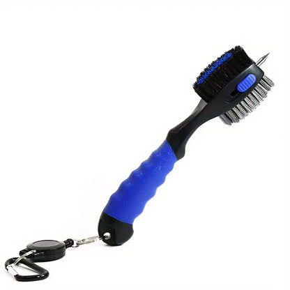 Golf Club Cleaning Brush Groove Cleaner, Retractable Large Head Brush Golf Accessories BH005