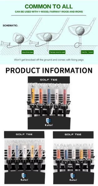 Infini-Tee 5-piece set contents and accessories
