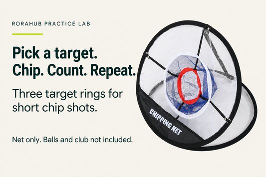 Pick a target. Chip, count, repeat. Three target rings for short chip shots. Net only; balls and club not included.
