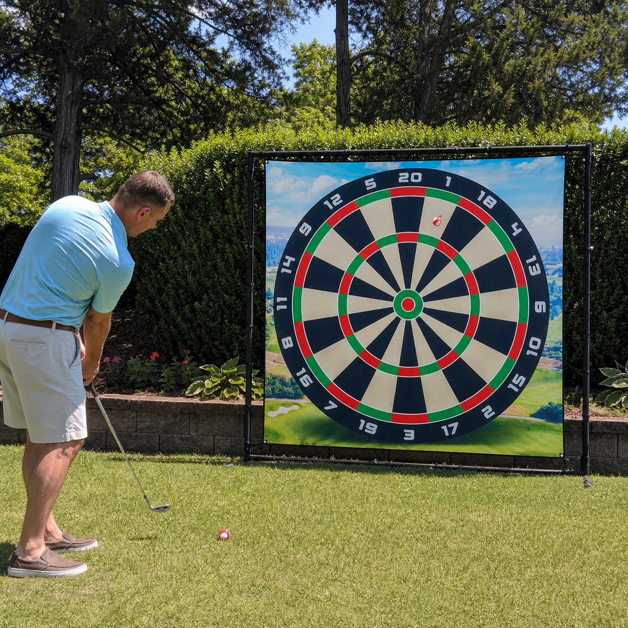 Golf Darts Chipping Game Target Mat – Indoor/Outdoor